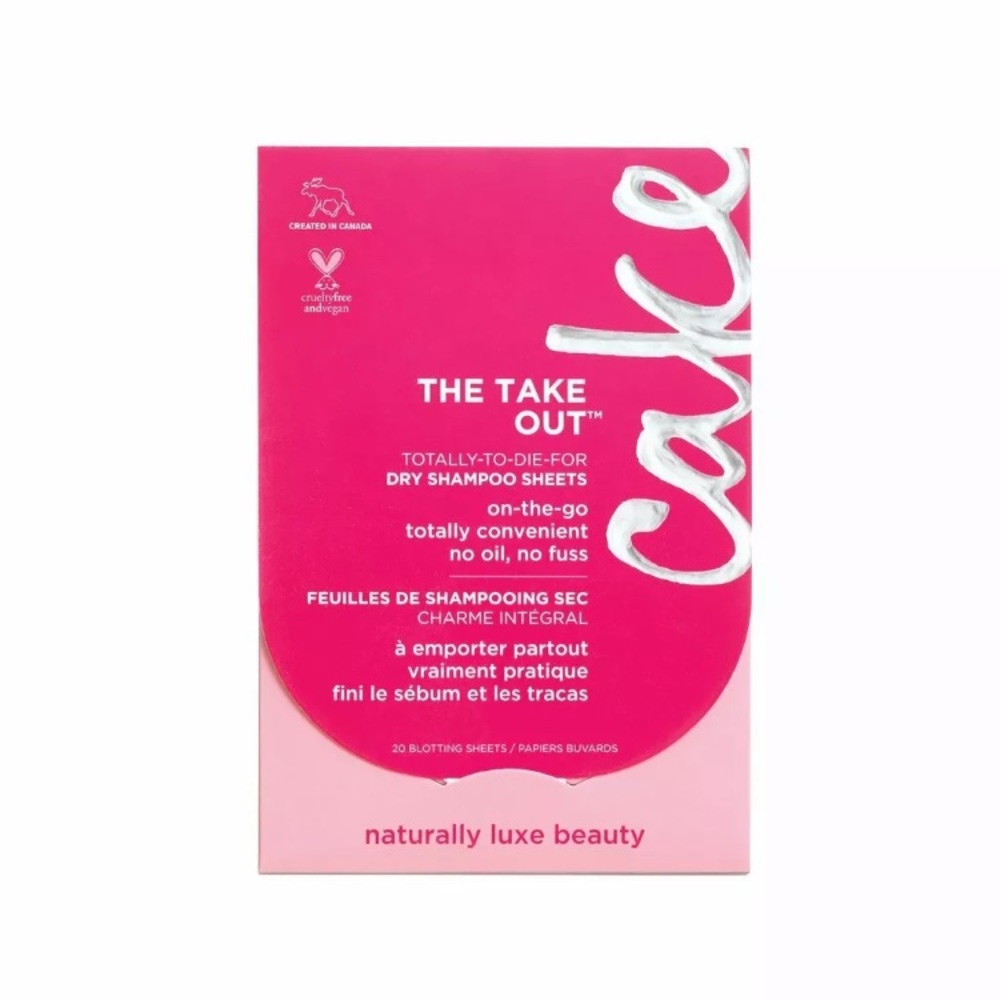 🛍Cake The Take Out vegan dry shampoo sheets